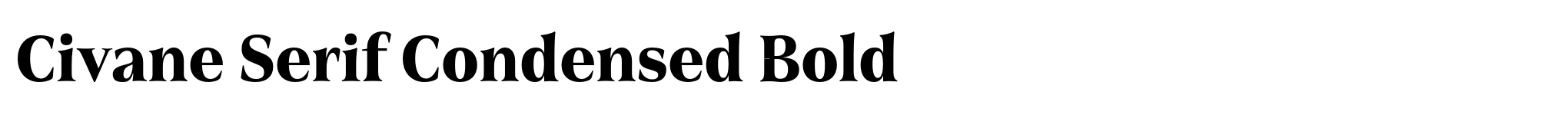 Civane Serif Condensed Bold image